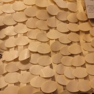 Caron Miller Cream Textured Infinity Scarf